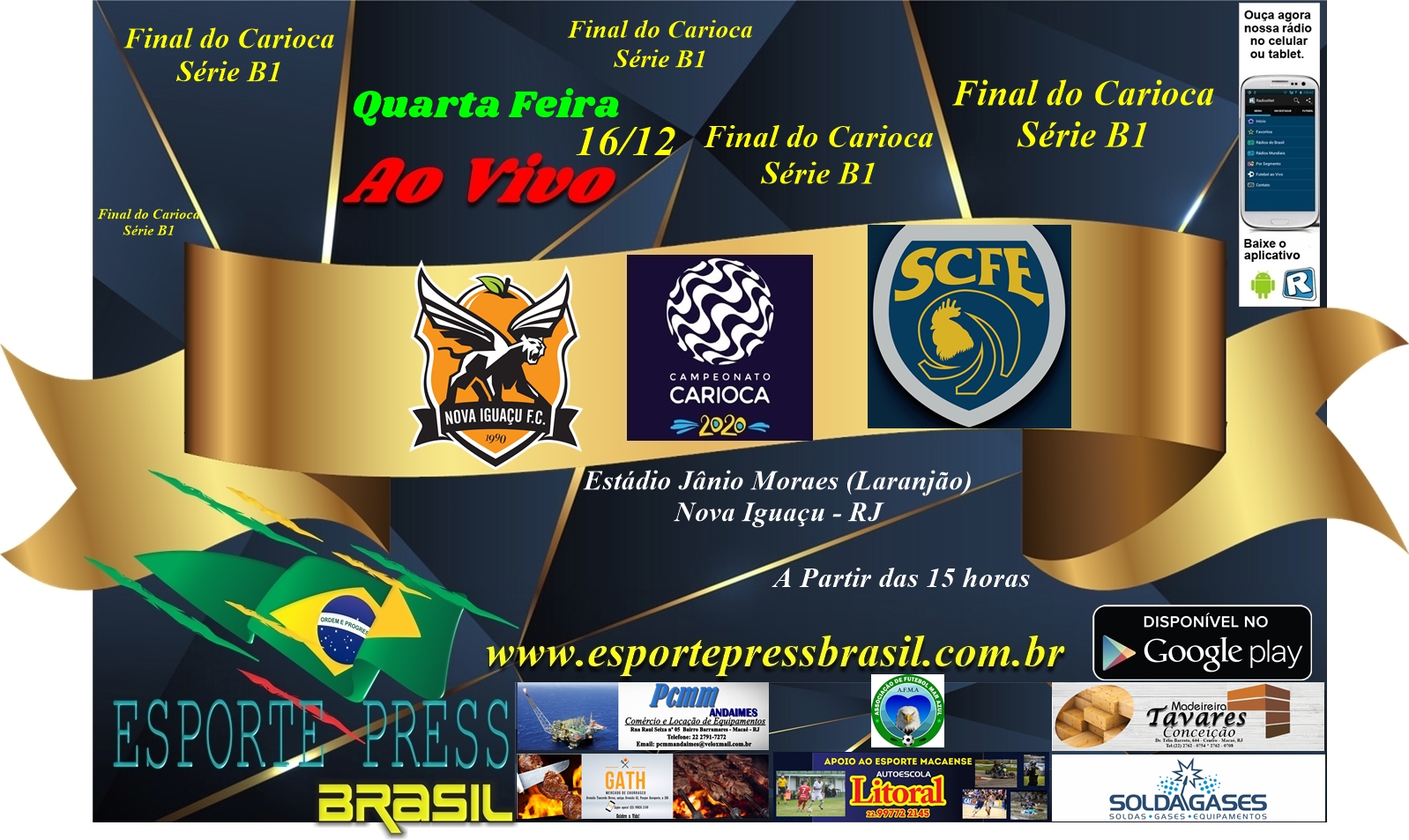 Onde vai ser a final do Carioca 2022?