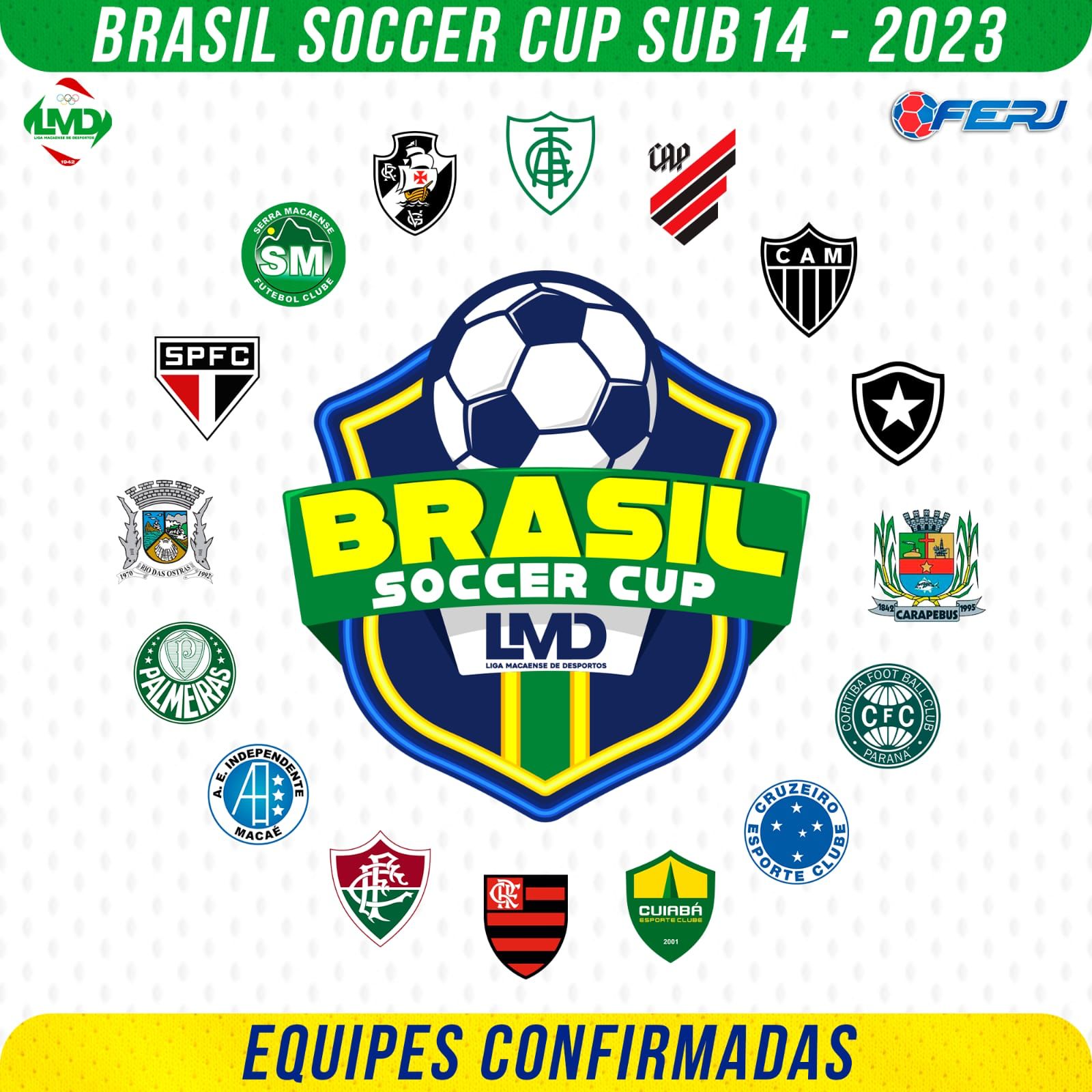 Brasil Soccer Cup tem equipes definidas e pode ampliar sedes Notícias